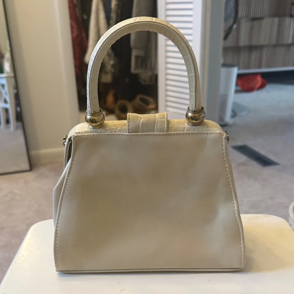 Dolce Vita Structured Cream Handbag